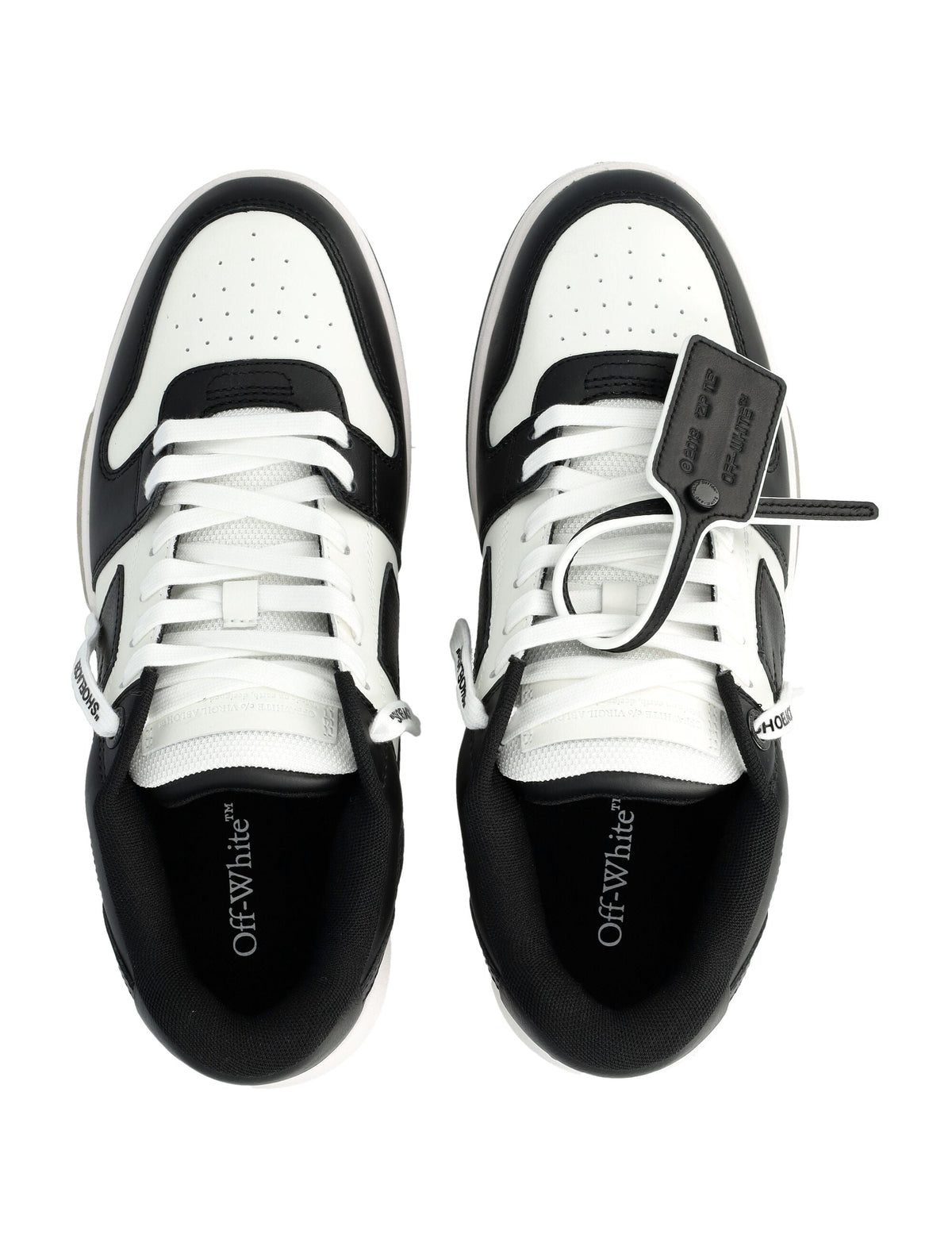 Black White Out Of Office Color-Block Sneakers