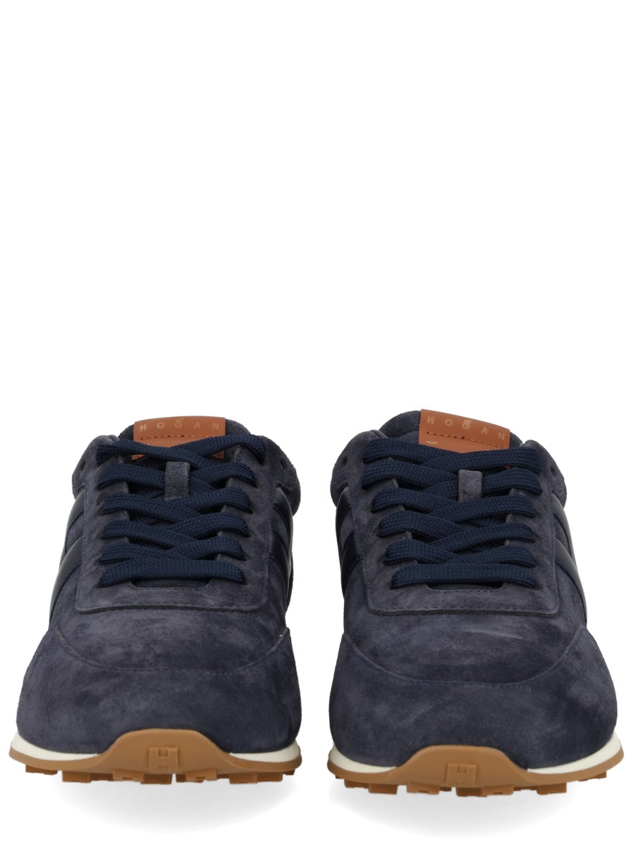 Athletic Suede Leather Low Sneakers