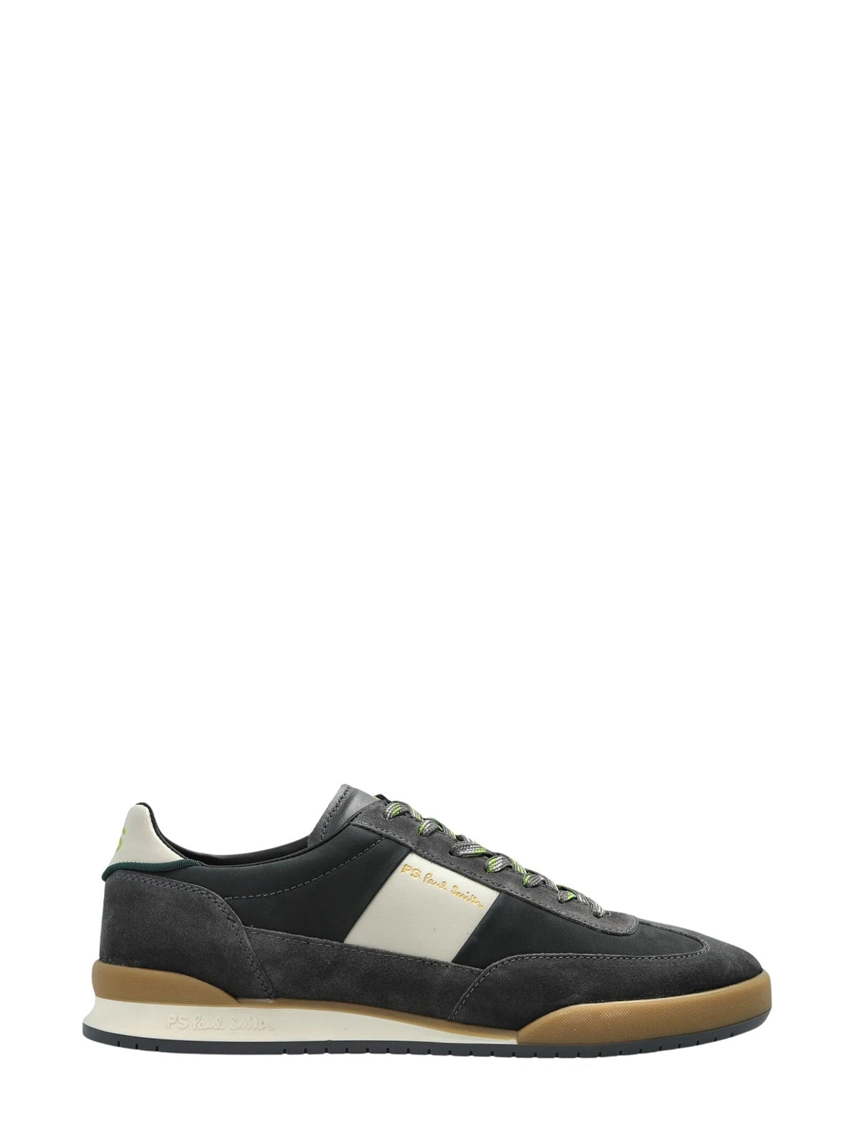 Black Suede Panel Dover Leather Sneakers