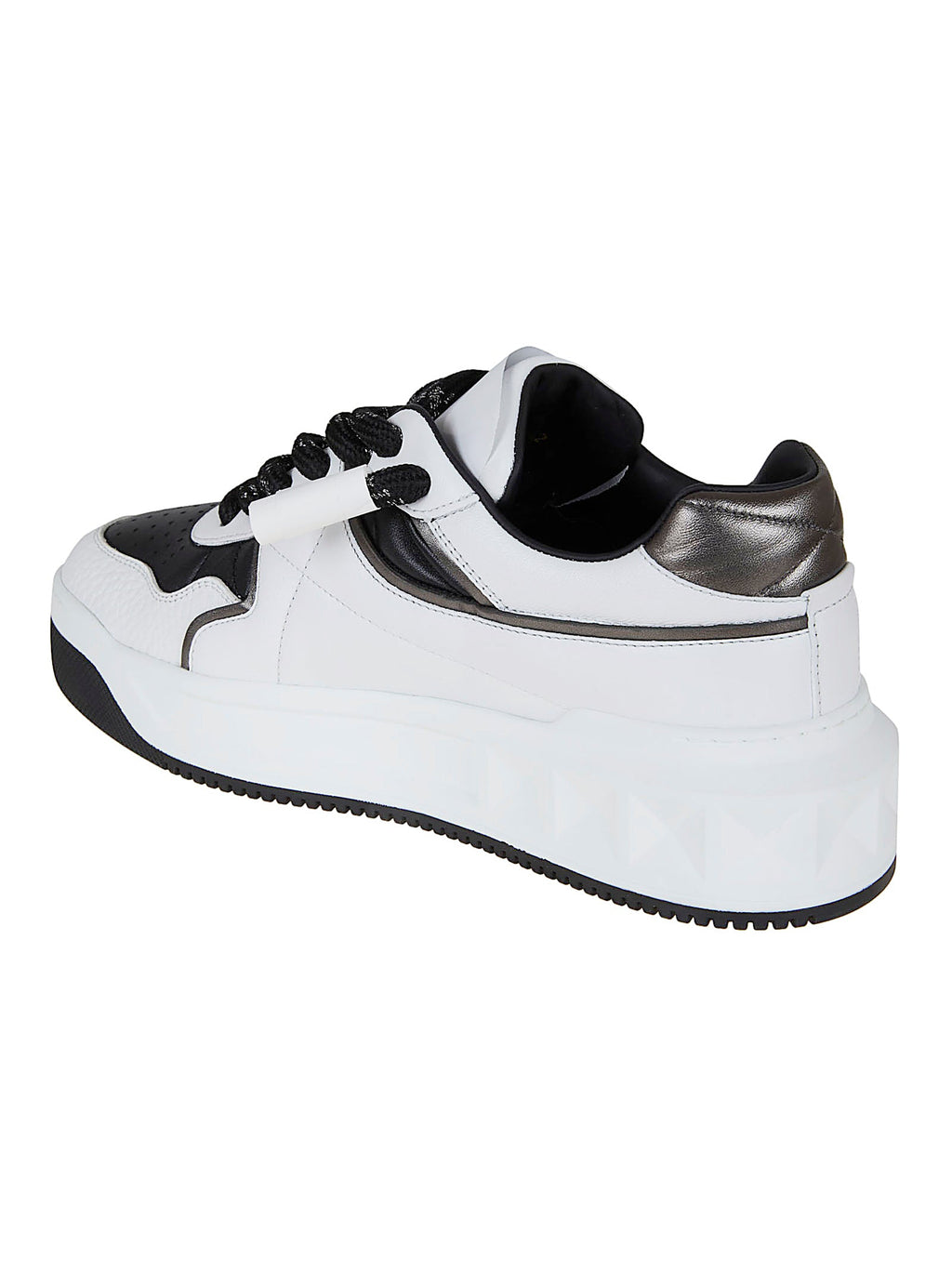 Low-Top Nappa Leather Sneakers with Maxi Stud Detail