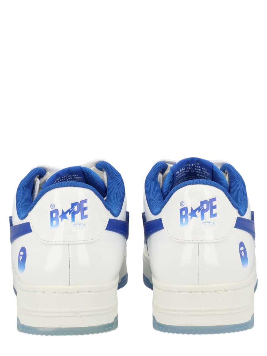 Low-Top Leather Sneakers with Vibrant Accents