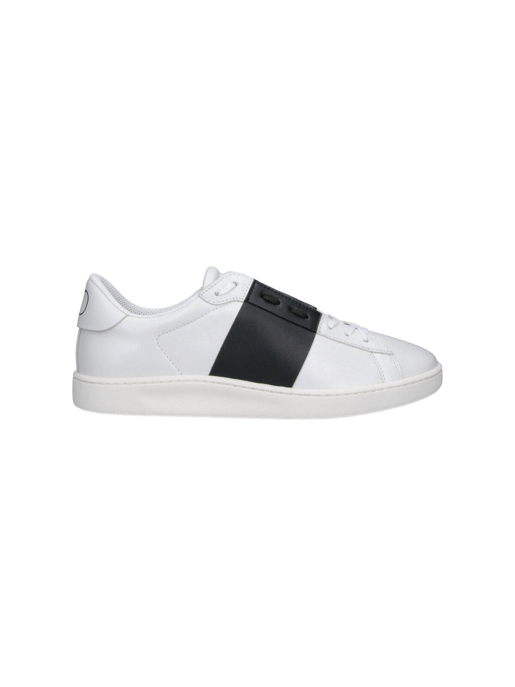 Low-Top Sneakers with Bold Black Midfoot Band