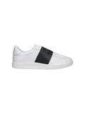 Low-Top Sneakers with Bold Black Midfoot Band