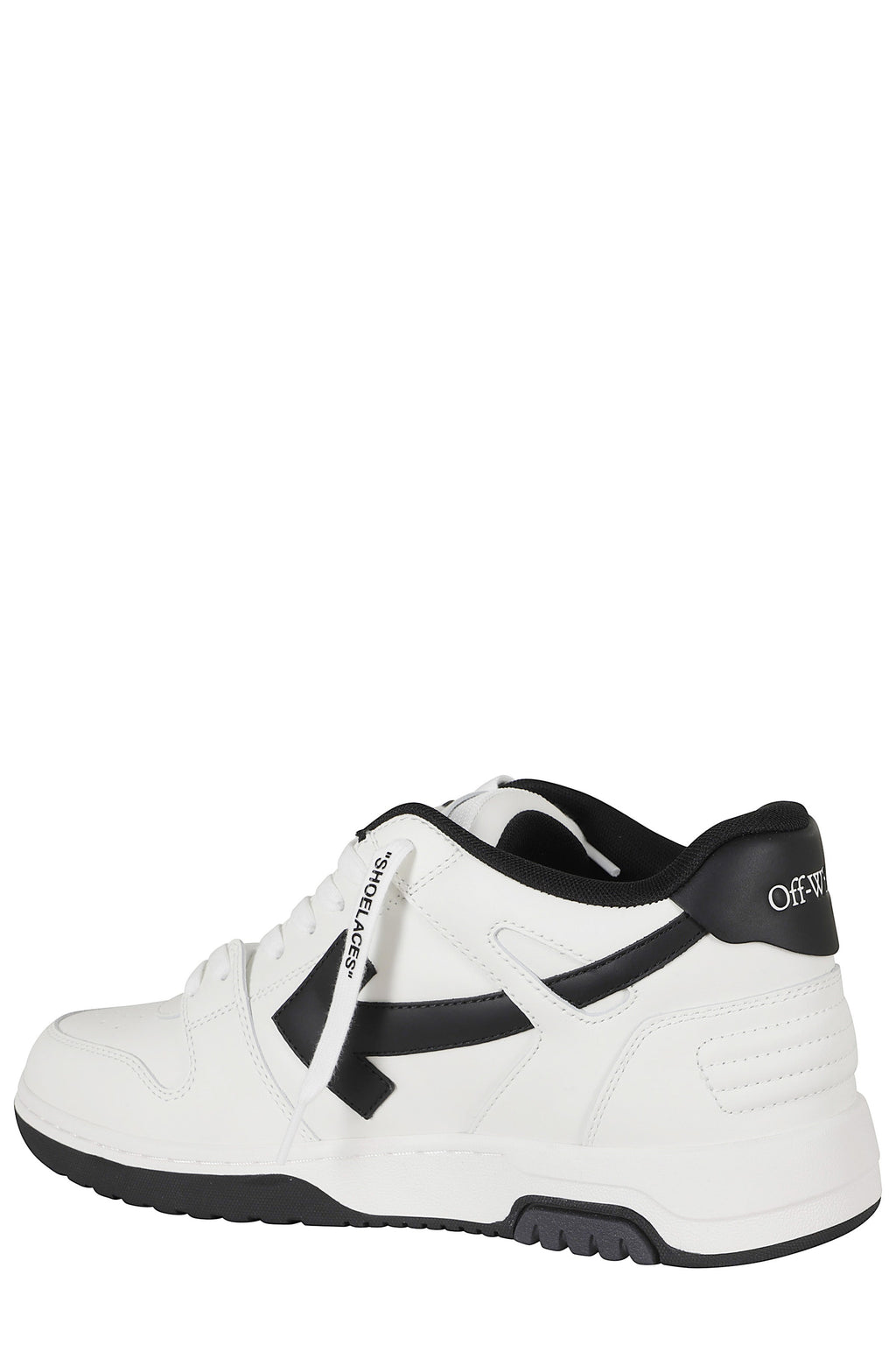 Black Out Of Office Arrow Leather Sneakers