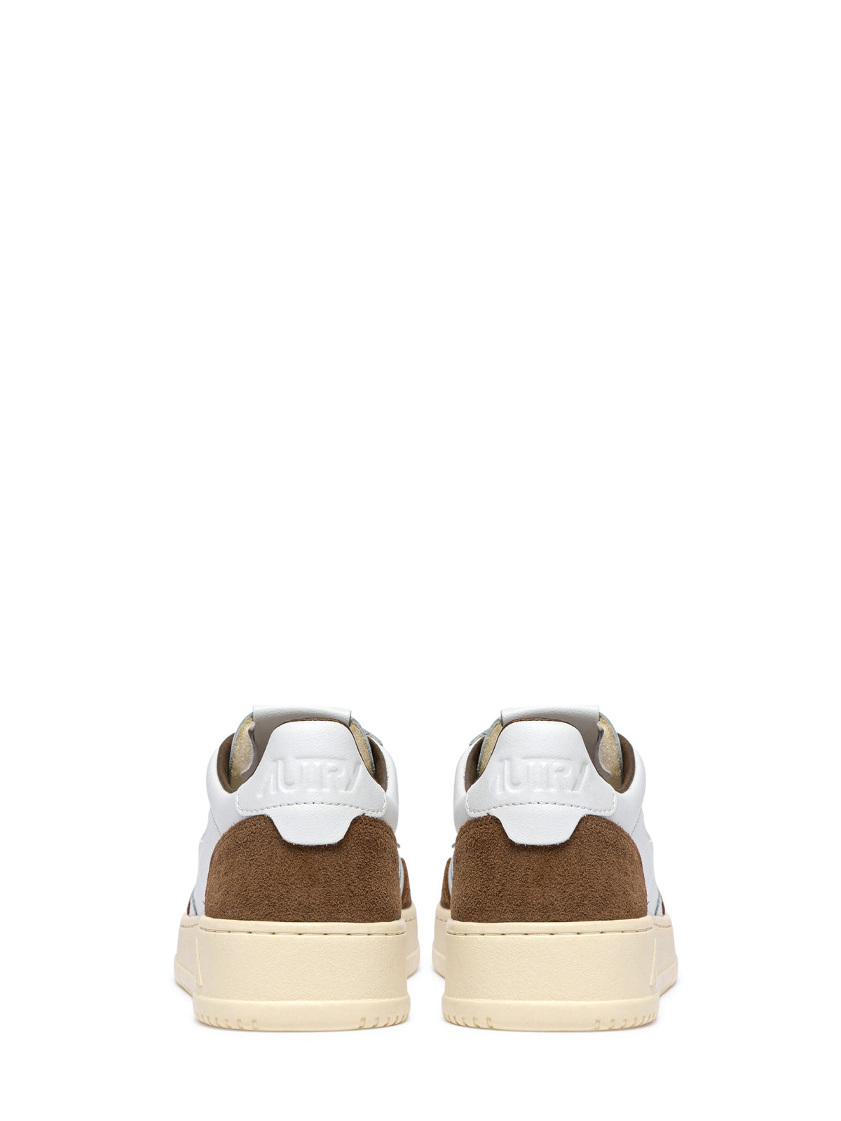 Low-Top Sneakers in Soft Leather and Suede with Retro Appeal