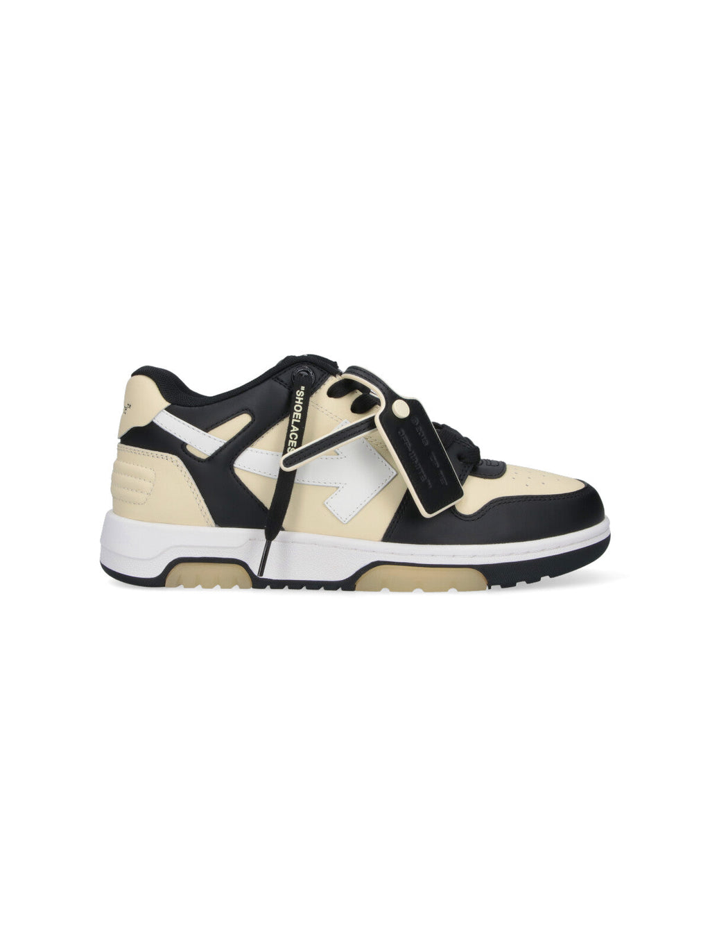 Glow-In-The-Dark Leather Sneakers With Iconic Logo Details