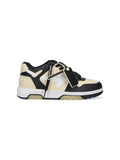 Glow-In-The-Dark Leather Sneakers With Iconic Logo Details