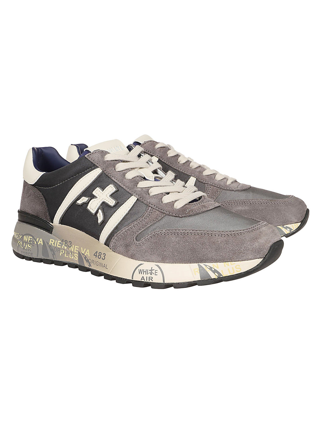 Lander Polyamide-Blend Leather Sneakers
