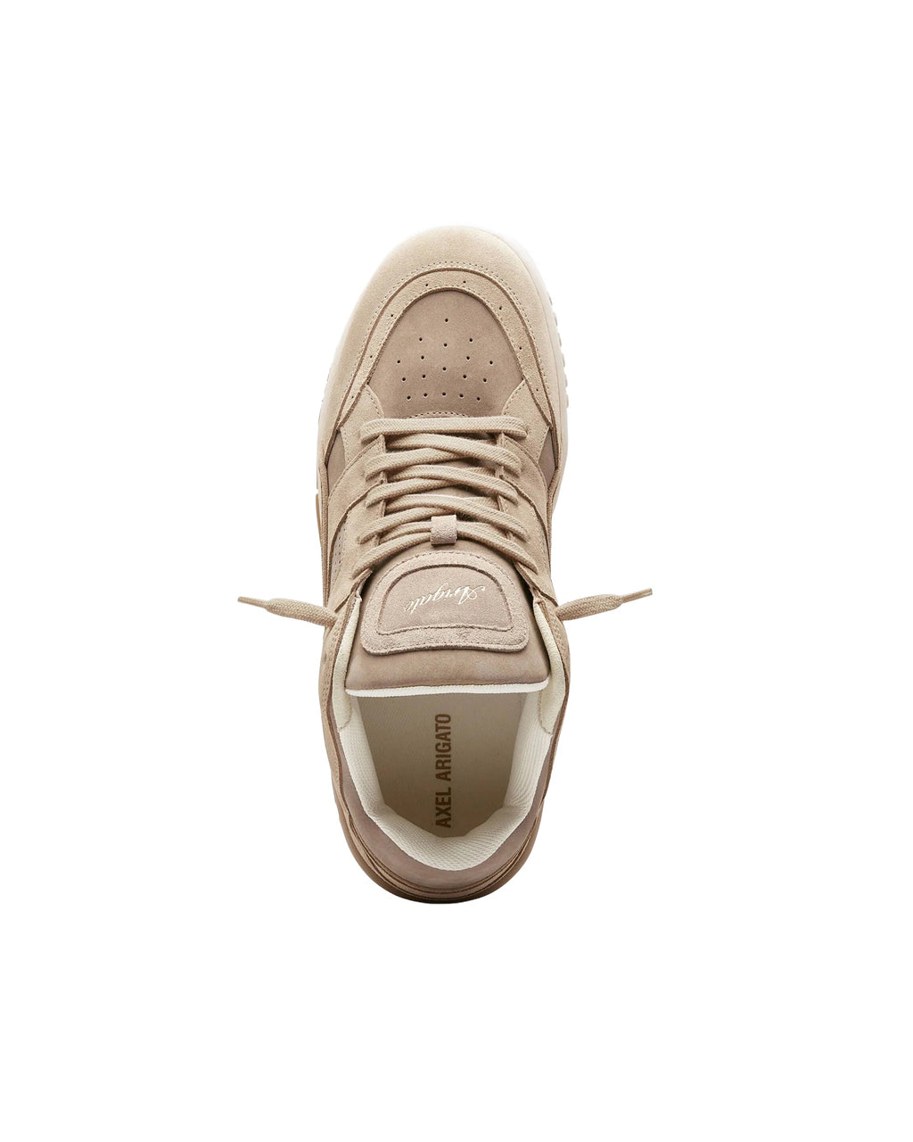 Low-Top Sneakers with Gold Foil Logo and Custom TR Sole