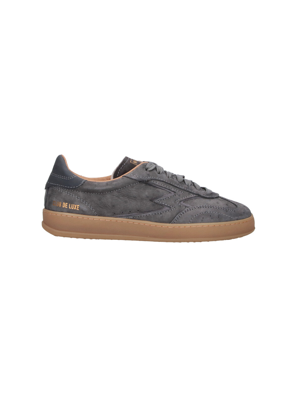 Grey Club Suede Leather Accent Sneakers
