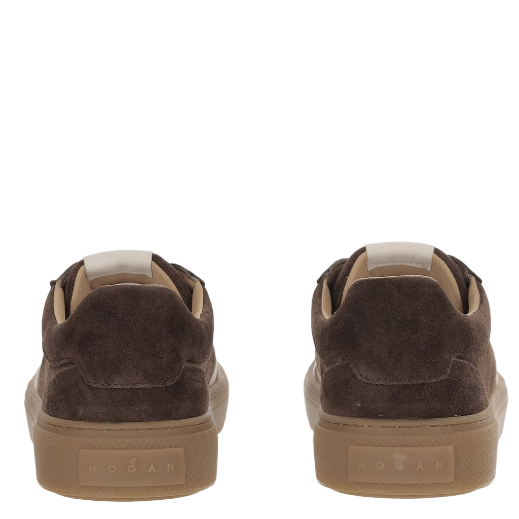 Low-Top Suede Sneakers With Logo Detail And Chunky Sole