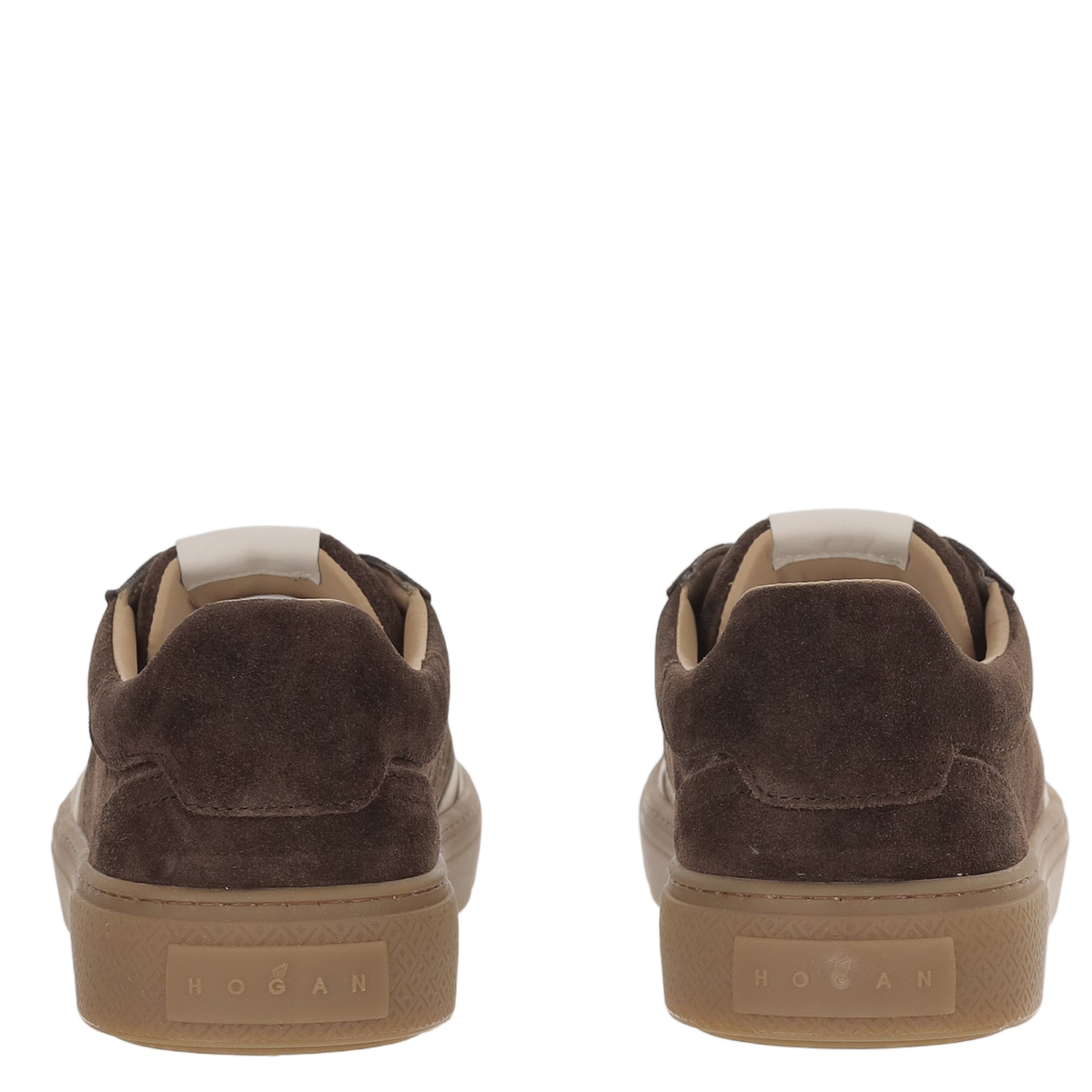 Low-Top Suede Sneakers With Logo Detail And Chunky Sole