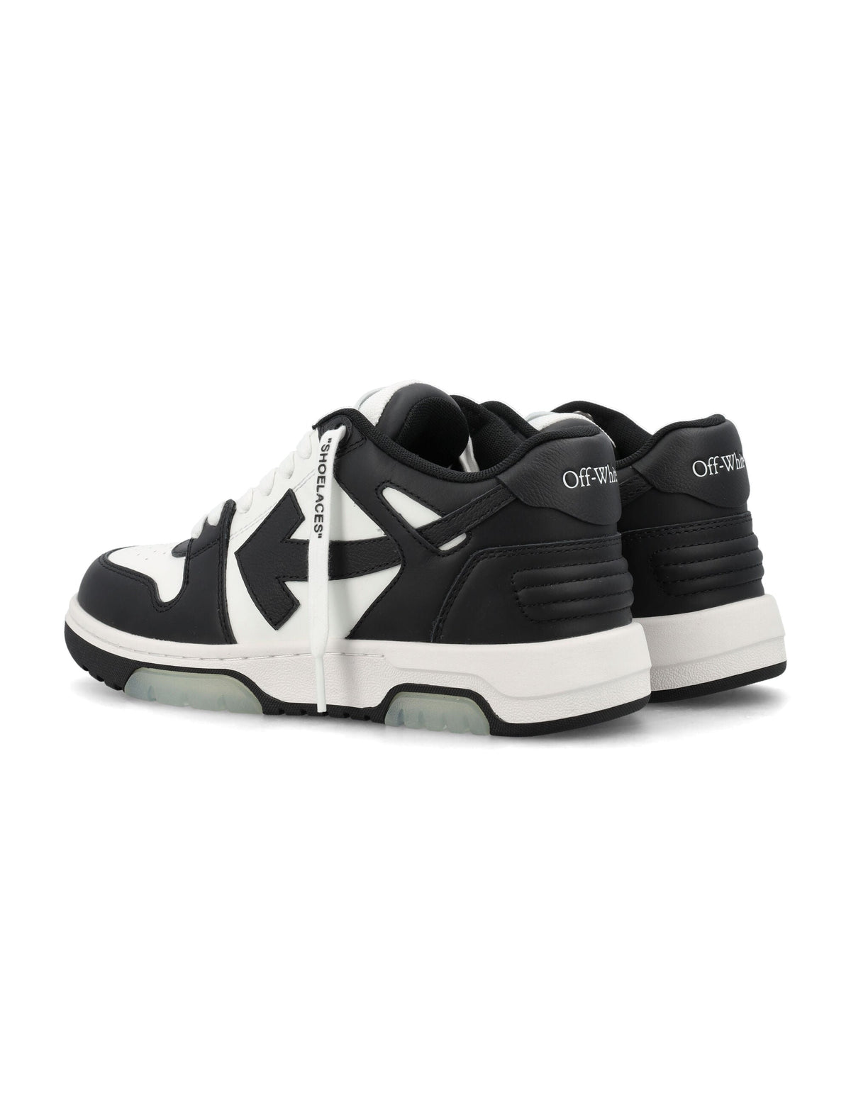Black White Out Of Office Color-Block Sneakers