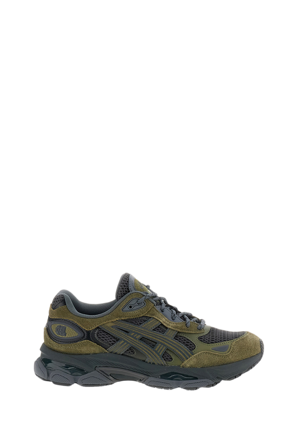 Grey Gel-NYC 2.0 Suede Mesh Low-Top Sneakers