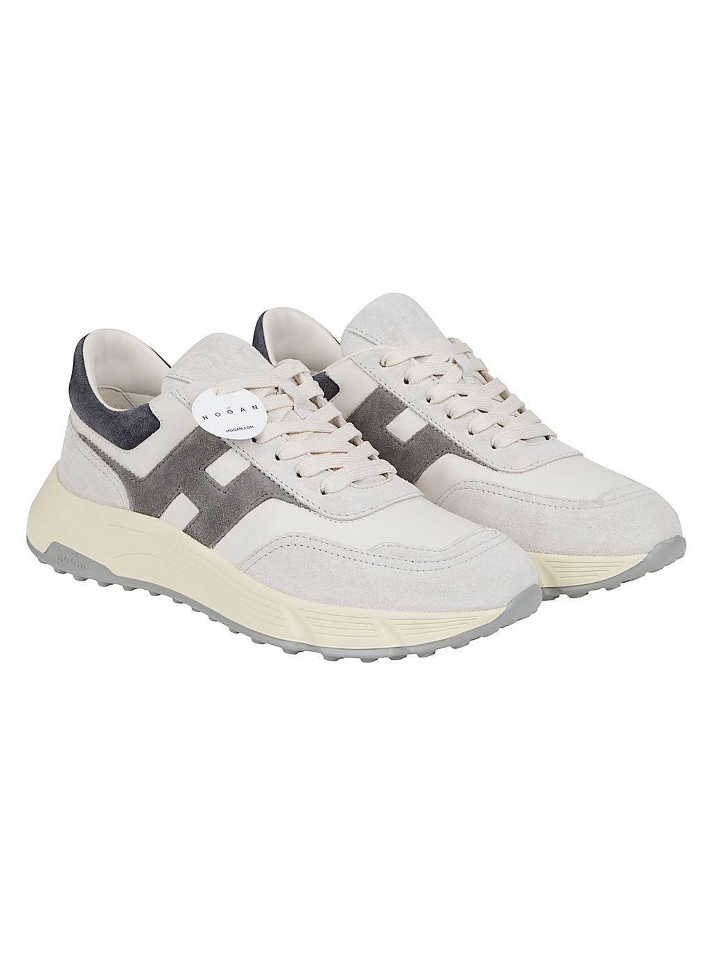 Hyperlight Suede-Leather Panel Sneakers