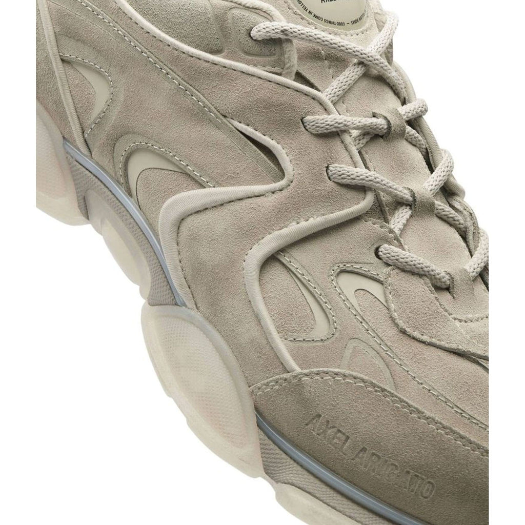 Beige Eris Sculpted Rubber Sole Suede Sneakers