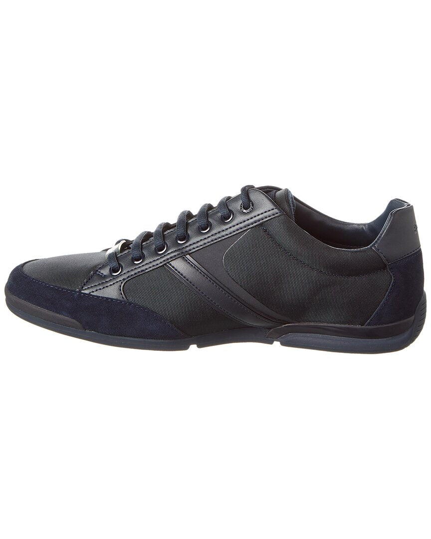 Hugo Boss Saturn Leather-Trim Sneaker