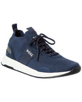 Hugo Boss Titanium Knit & Suede Sneaker