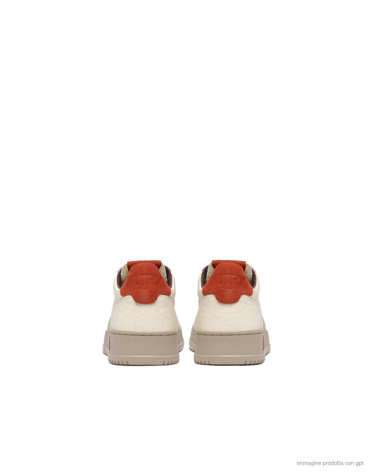 Low-Top Sneakers with Textured Leather and Nubuck Accents