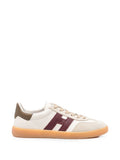 Burgundy Logo Gum Sole Low-Top Sneakers