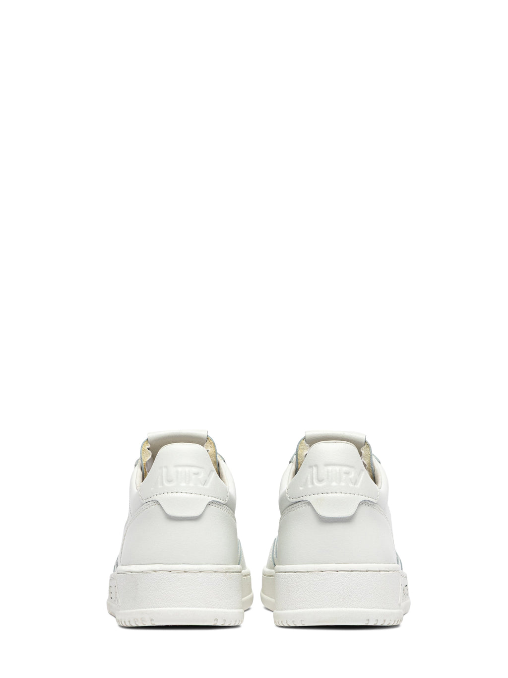 Low-Top Leather Sneakers with Perforated Detailing and Unique Sole Accents