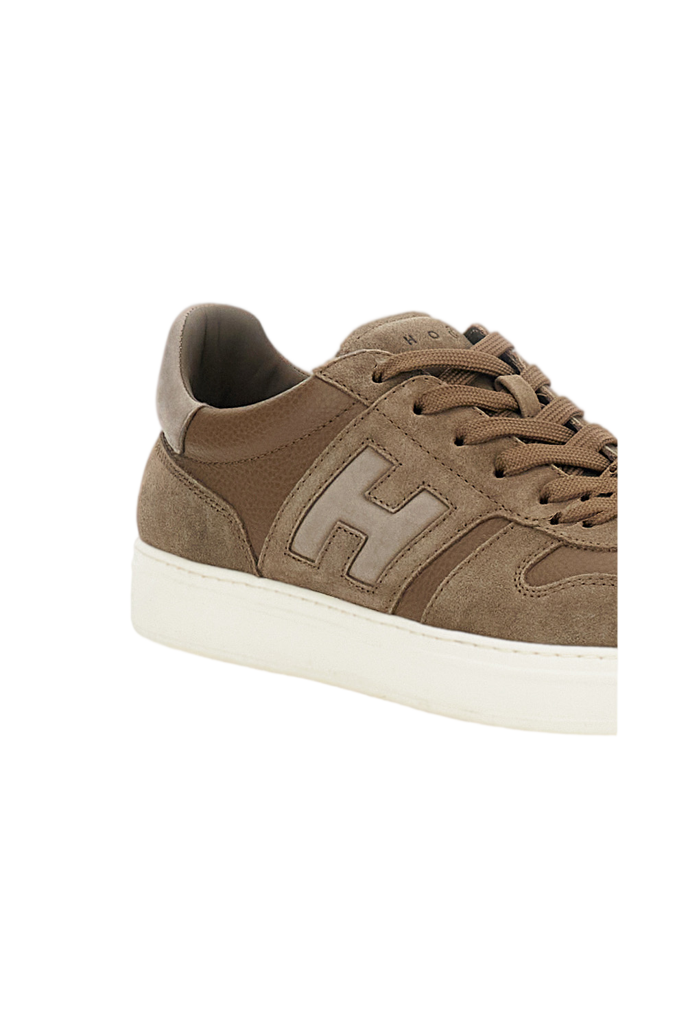 Green Leather Suede Inserts Sneakers