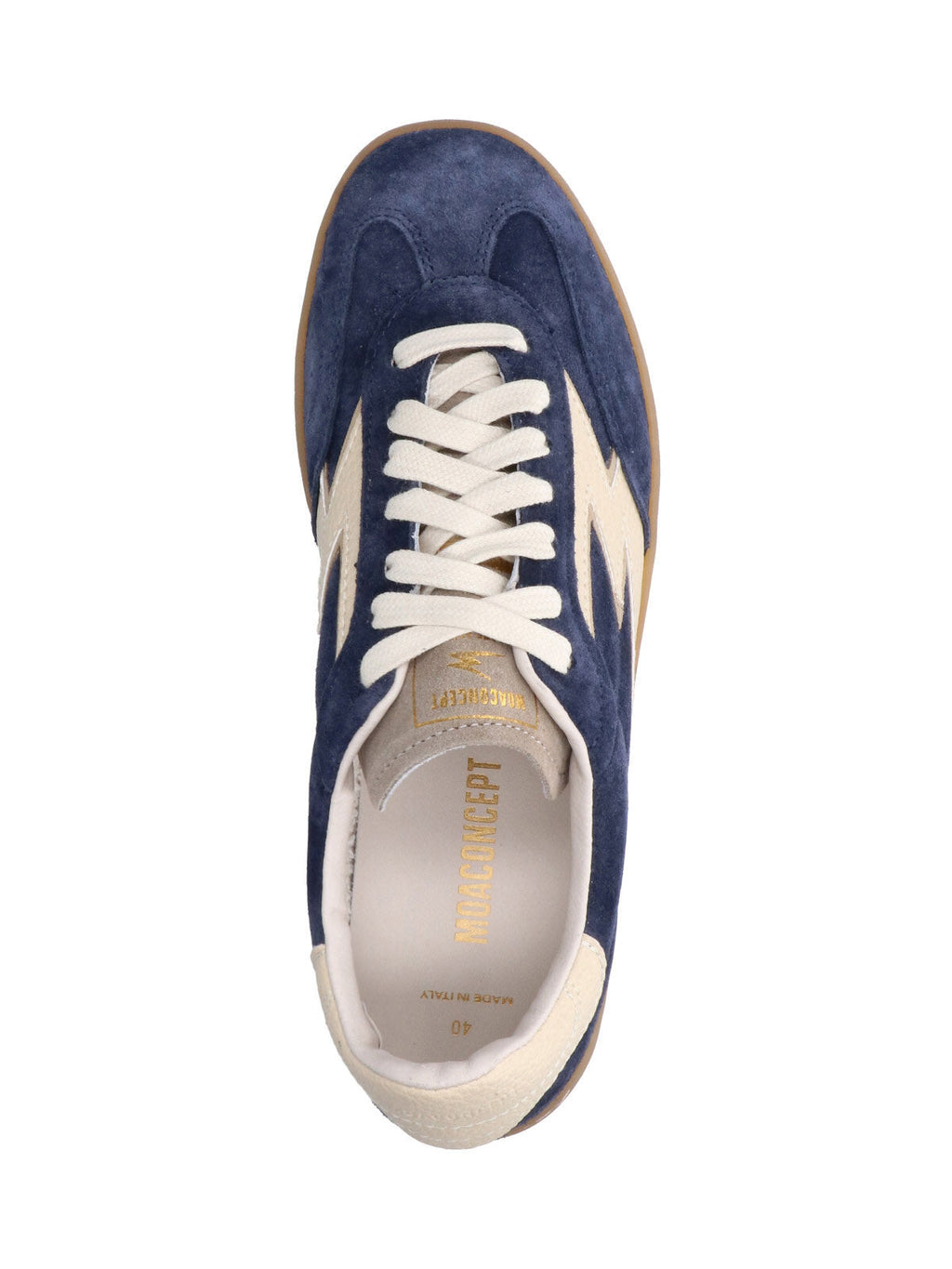 Blue Club Suede Leather Accent Sneakers