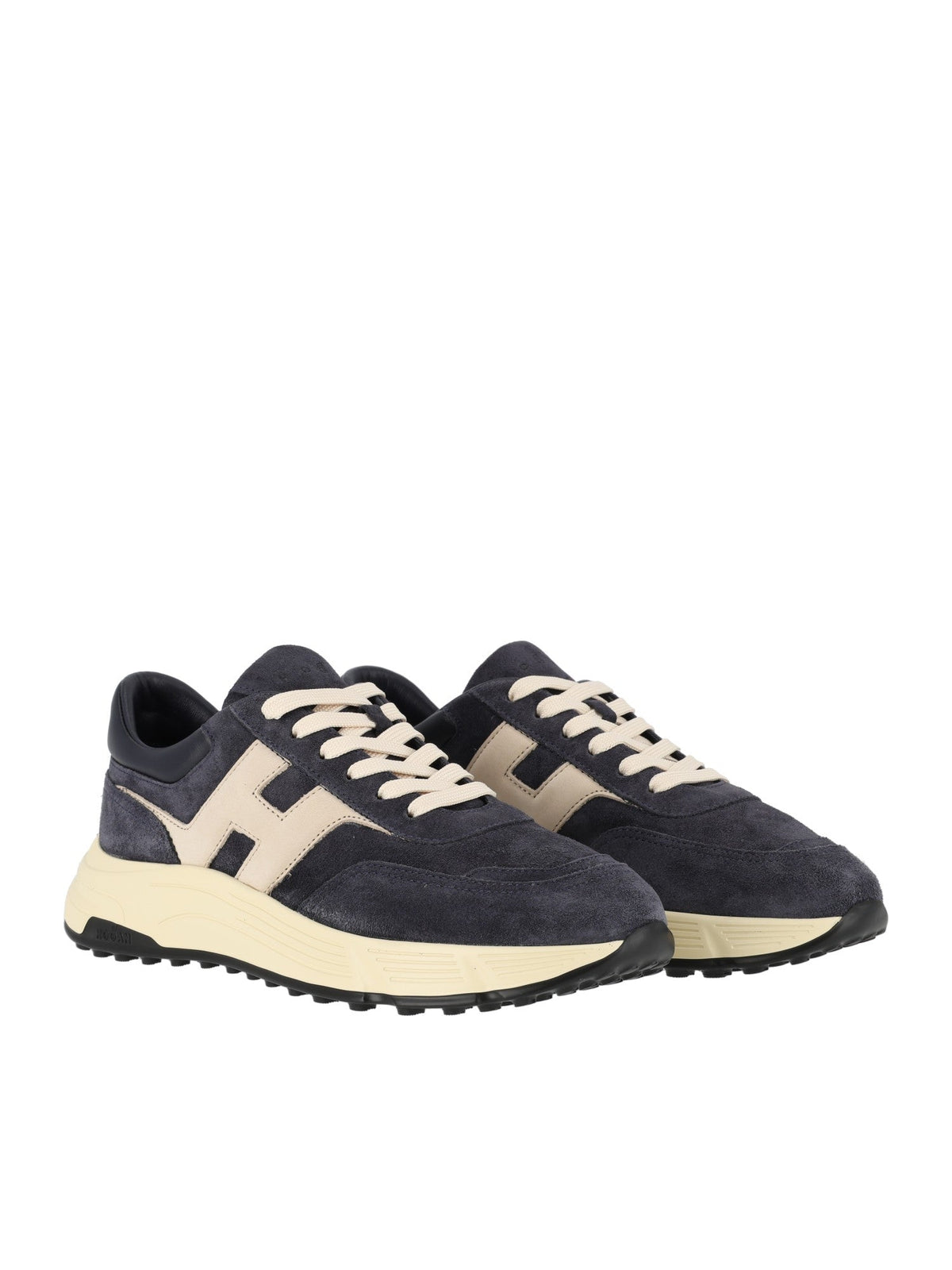 Hyperlight Suede-Leather Low-Top Sneakers