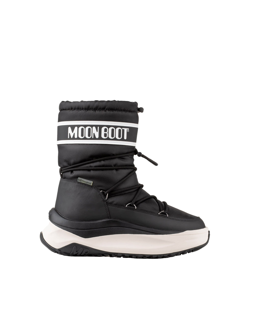 Black High-Top Waterproof Sneakers