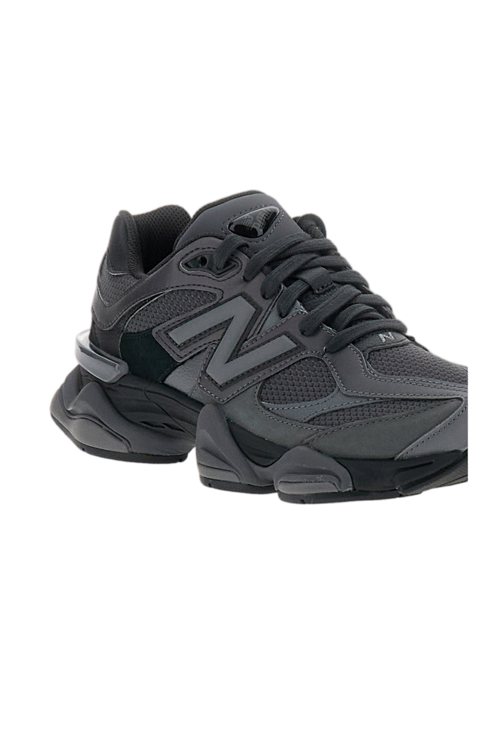 Black 9060 Mesh Suede Sneakers
