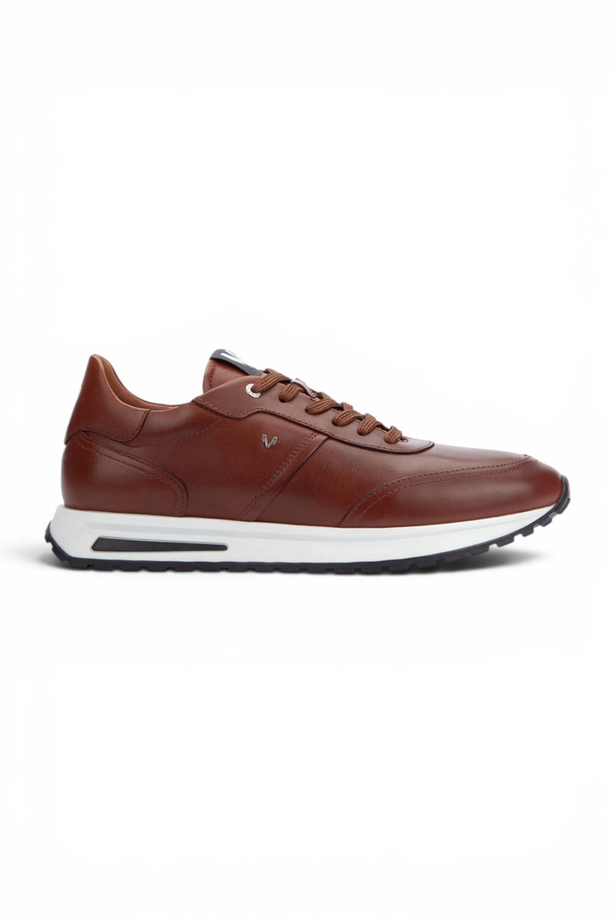 Martinelli Men's Brown Leather Sneakers Trainer Lace-Up Shoes - Hanbury