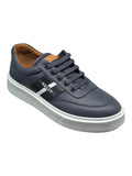 Bally Coby 6310055 Men's Ink Lamb Leather Sneakers