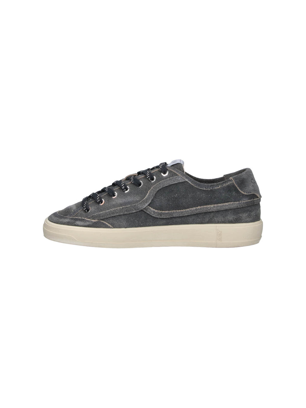 Grey Windscape Suede Low-Top Vintage Sneakers