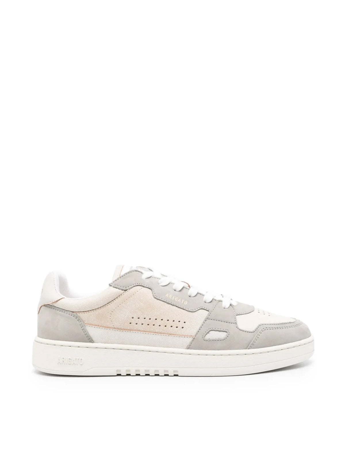 Beige/Light Grey Dice Lo Leather Sneakers