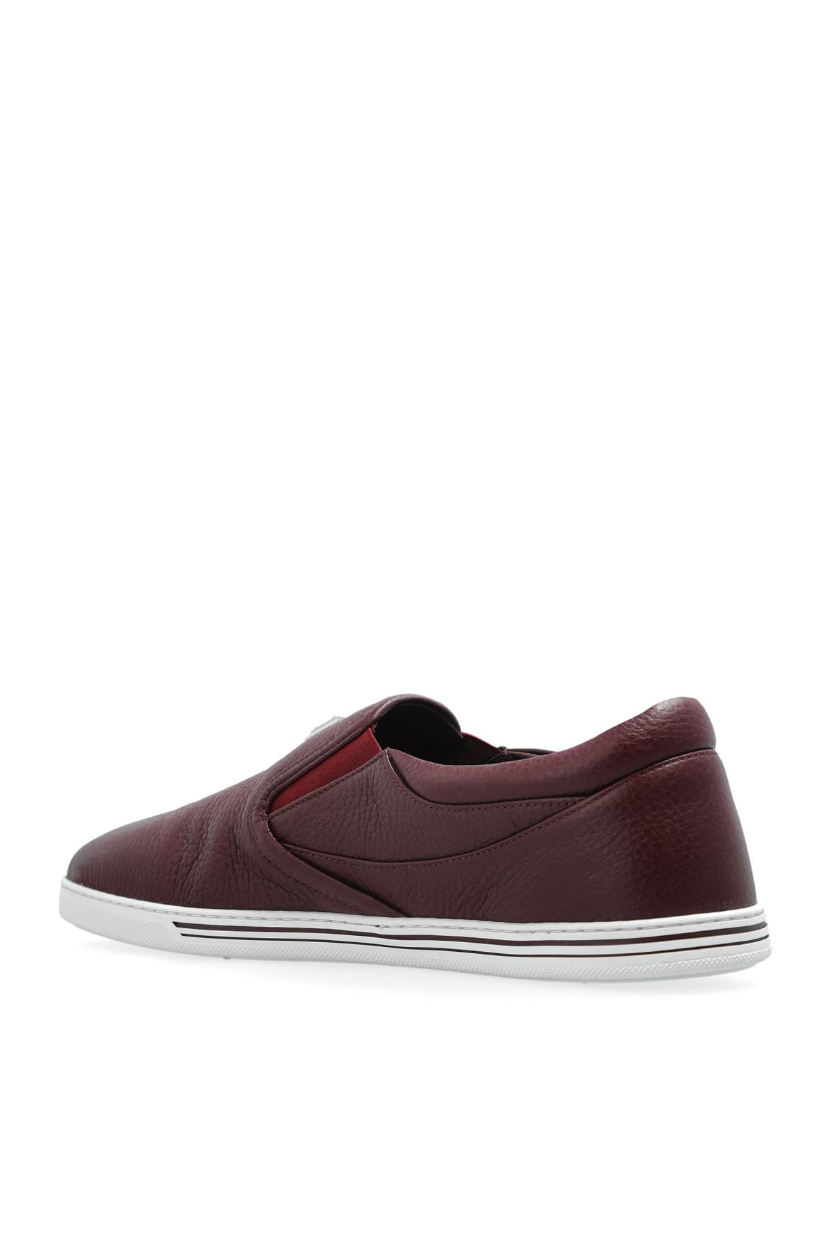 Leather slip-on shoes