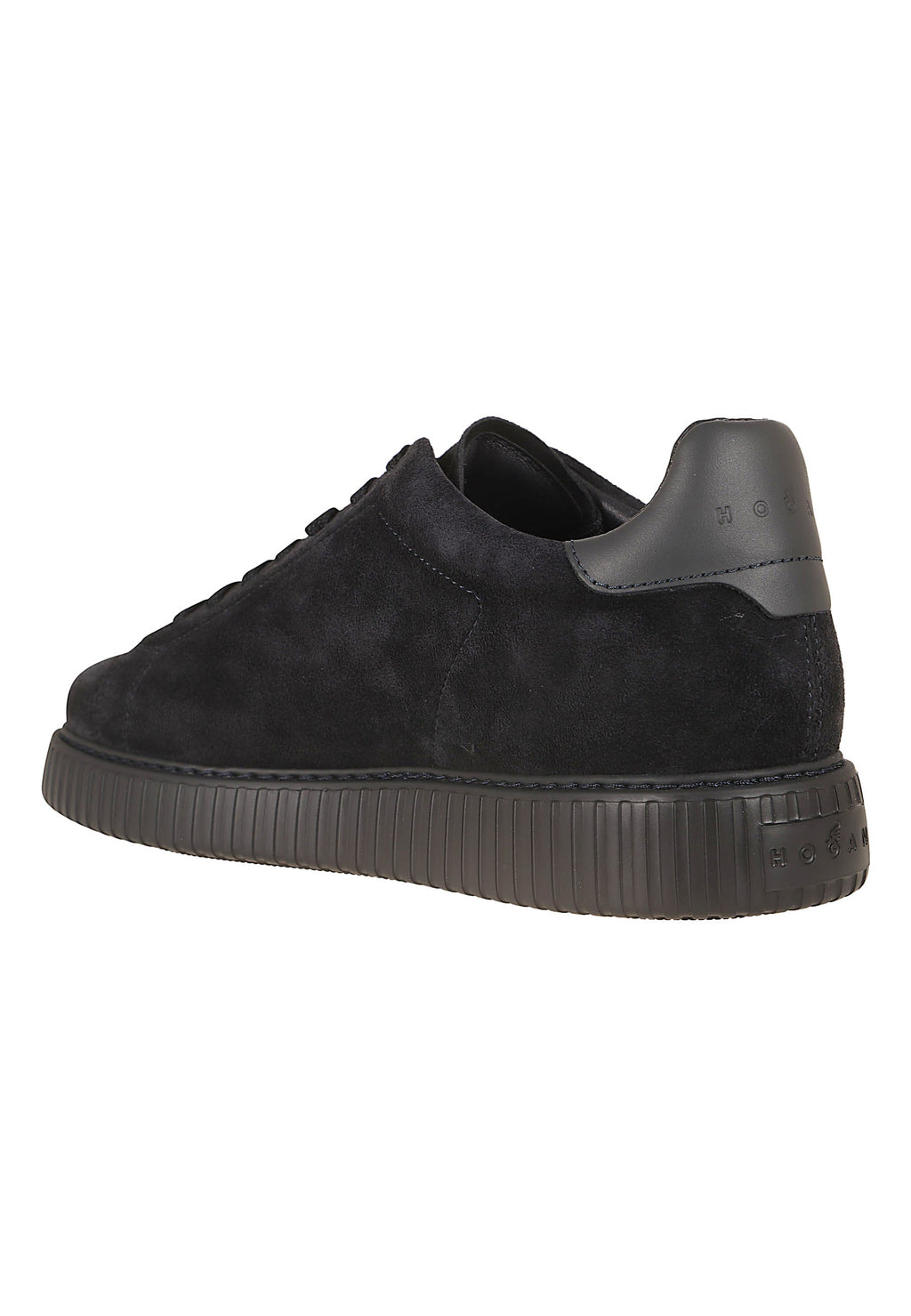 Brown H-Stripes Suede Platform Sneakers