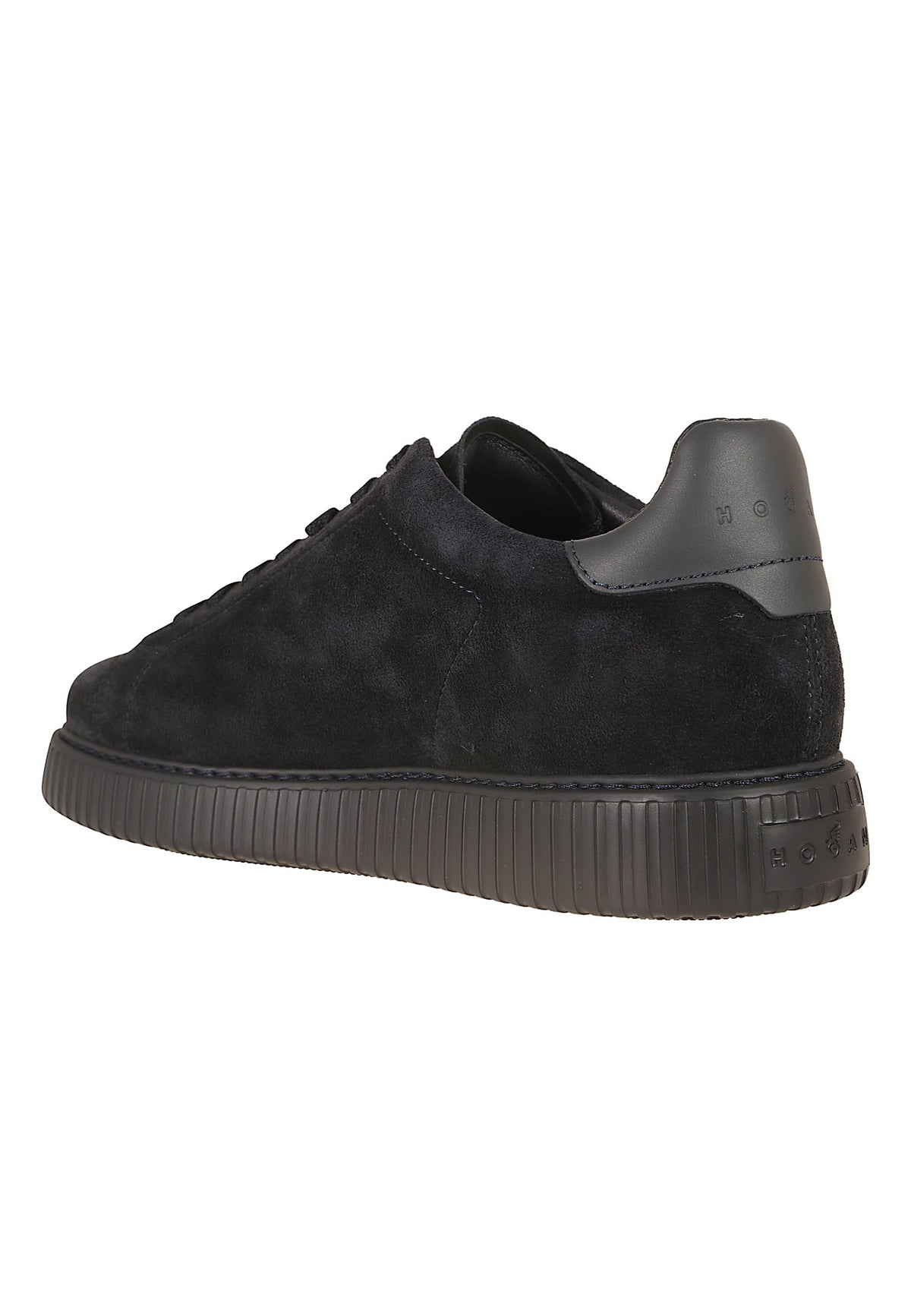 Brown H-Stripes Suede Platform Sneakers