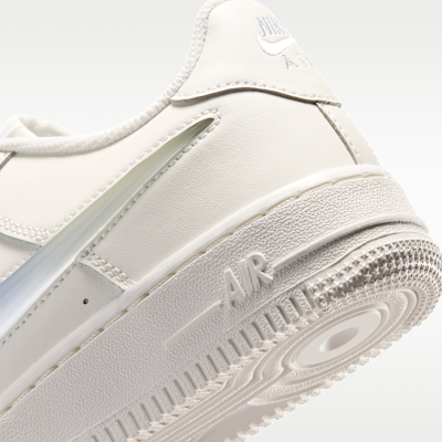 Nike Air Force 1 "Jelly Swoosh" Big Kids' Shoes