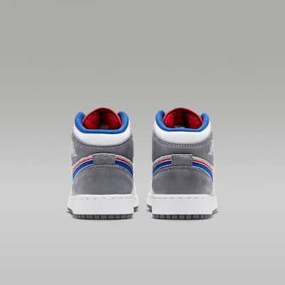 Air Jordan 1 Mid SE "Hare" Big Kids' Shoes