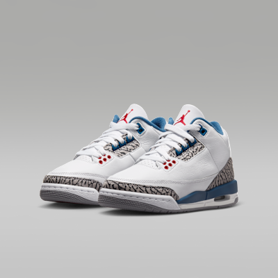Air Jordan 3 Retro "True Blue" Big Kids' Shoes