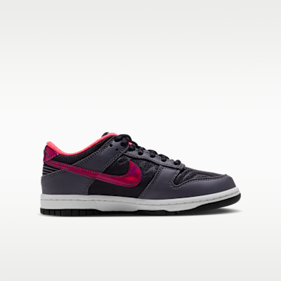 Dunk Low Protro "Black and Hot Punch" Big Kids' Shoes