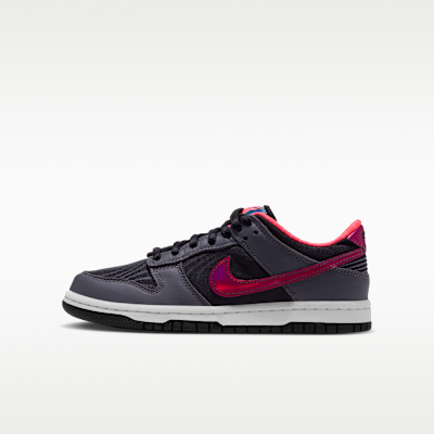 Dunk Low Protro "Black and Hot Punch" Big Kids' Shoes