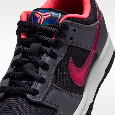 Dunk Low Protro "Black and Hot Punch" Big Kids' Shoes
