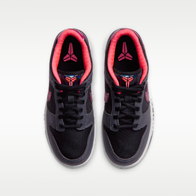 Dunk Low Protro "Black and Hot Punch" Big Kids' Shoes