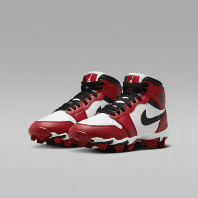 Jordan 1 Mid Little/Big Kids' Cleats