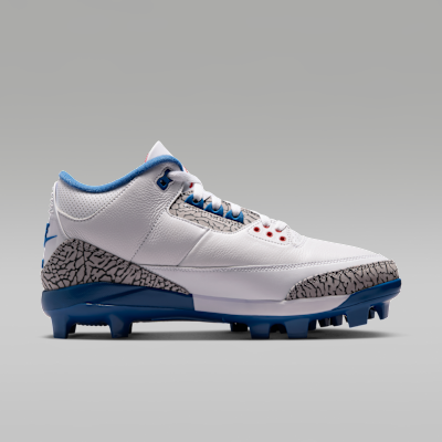 Jordan 3 Retro MCS "True Blue" Men's Baseball Cleats