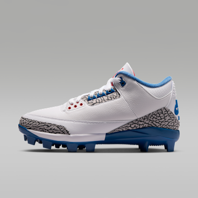 Jordan 3 Retro MCS "True Blue" Men's Baseball Cleats