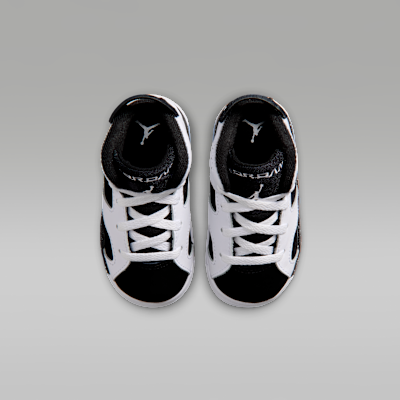 Jordan 6 Retro "Black and White" Baby/Toddler Shoes