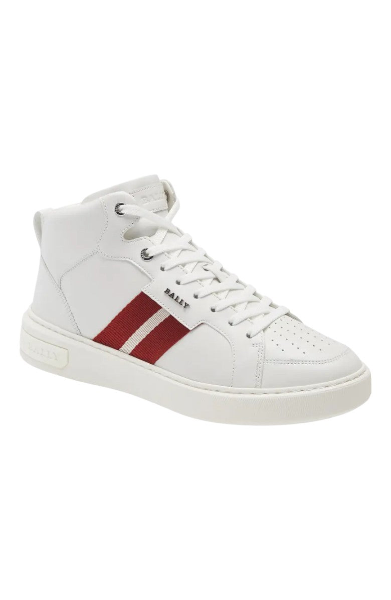 Bally Myles 6237763 Men's White Calf Leather Sneakers