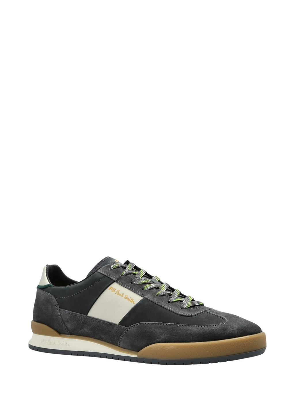 Black Suede Panel Dover Leather Sneakers